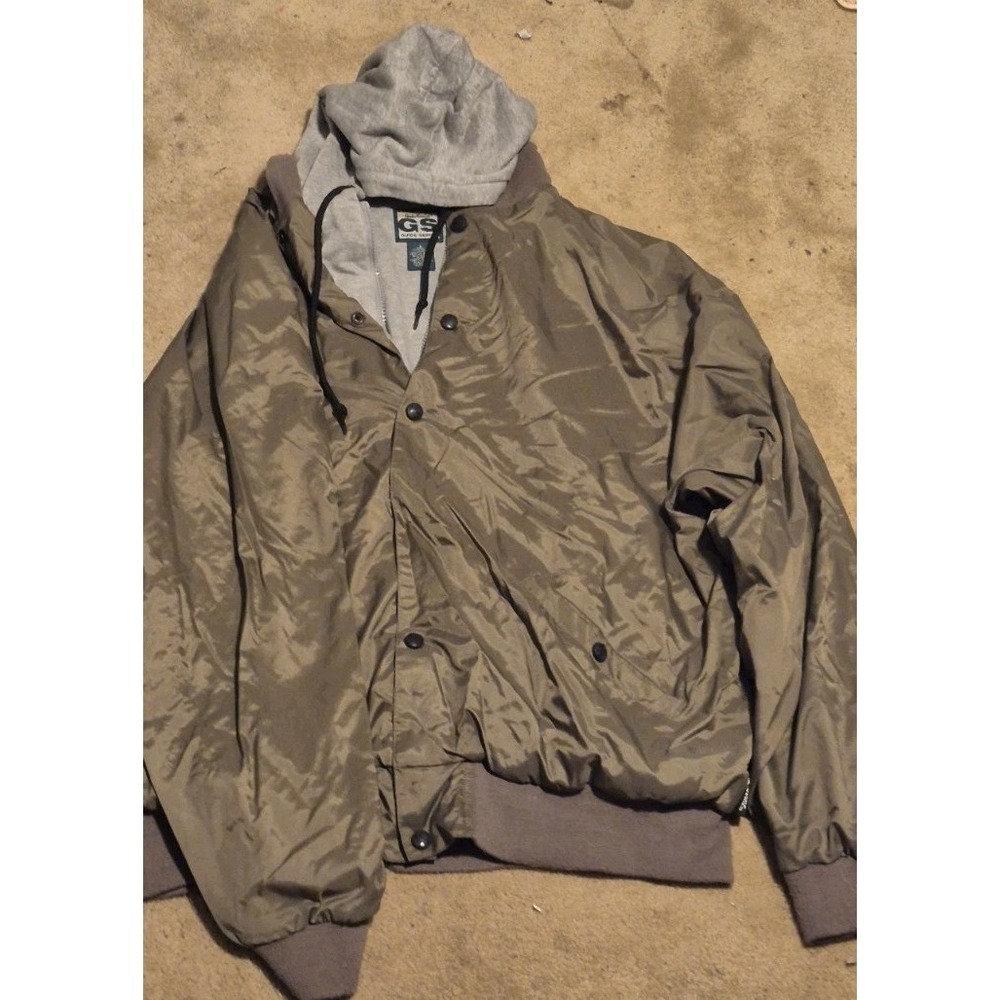 Guide Series Men's Hooded Jacket Large Green Nylon Outdoor Hunting‎